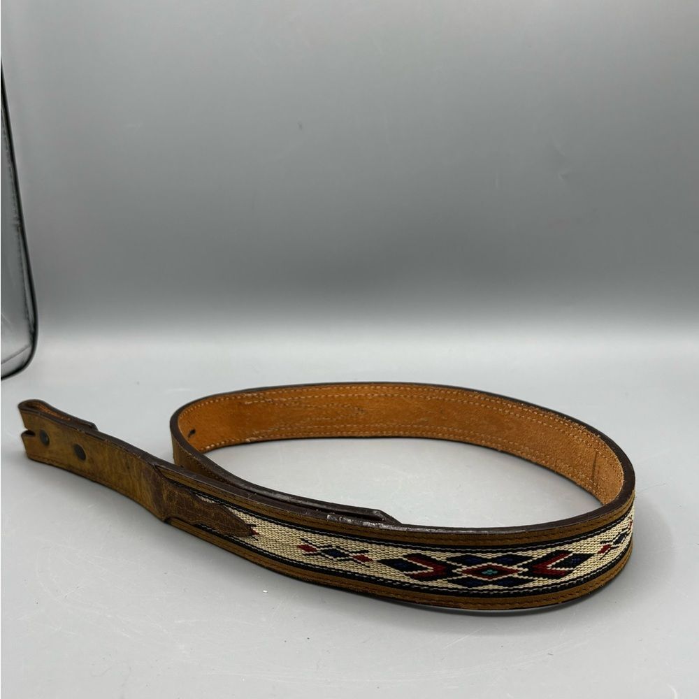 3D Youth Boys Inlay Belt 1 inch Width Tan